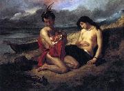 Delacroix Auguste The Natchez oil painting artist